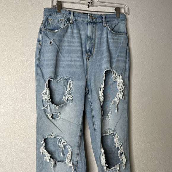 BDG Jeans Womens 28 Mom High Rise Distressed Denim Pants Ladies Blue - Picture 2 of 5